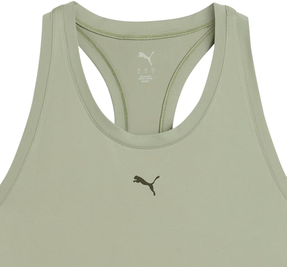 image:imagePUMA Womens Cloudspun Racerback Crew Neck Athletic Tank Casual BlackLux Army Ah25