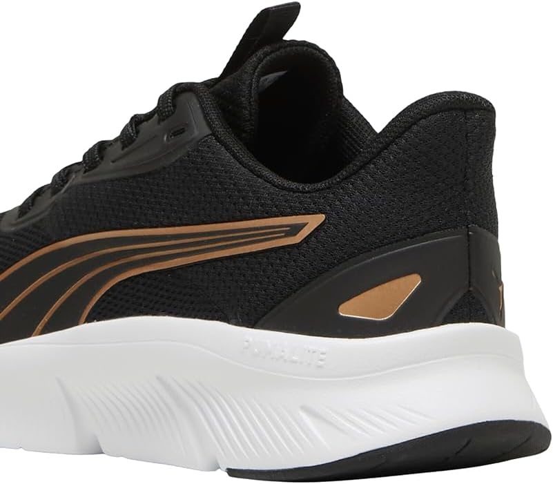 image:imagePUMA Womens Flexfocus Lite Modern Running Sneakers Shoes BlackBlackgold