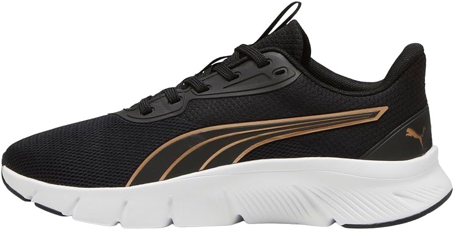 image:imagePUMA Womens Flexfocus Lite Modern Running Sneakers Shoes BlackBlackgold
