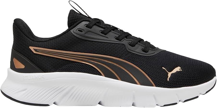 image:imagePUMA Womens Flexfocus Lite Modern Running Sneakers Shoes BlackBlackgold