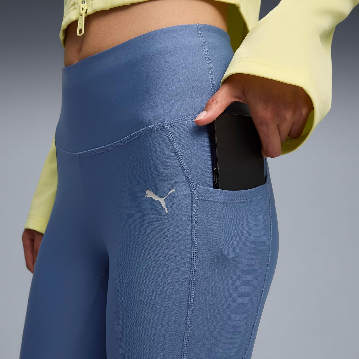 image:imagePUMA Womens Run Favorite Athletic Leggings Running BrownDark Indigo Ah25