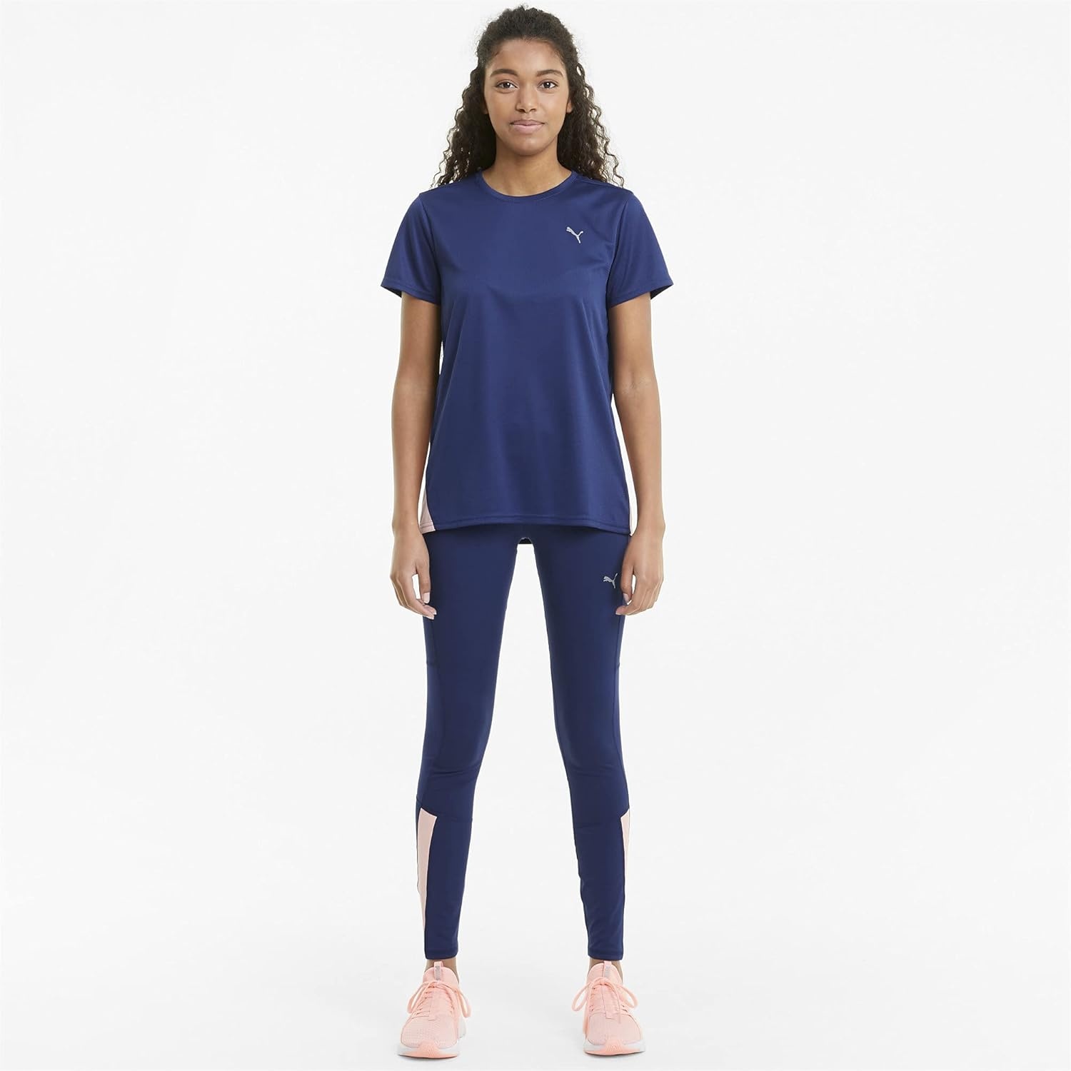 image:imagePUMA Womens Run Favorite Athletic Leggings Running BrownElektro Blue