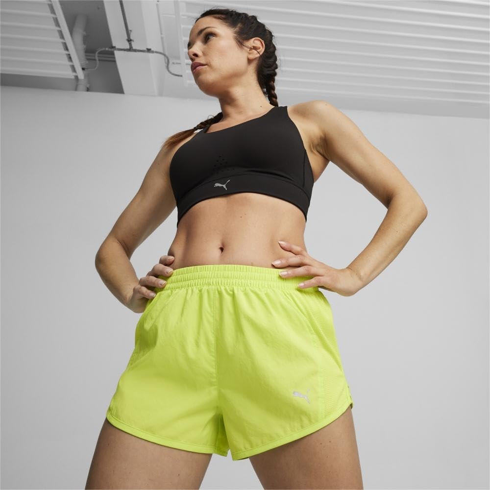 image:imagePUMA Womens Run Favorite Velocity 3 Inch Shorts Running Casual BottomsLime Pow