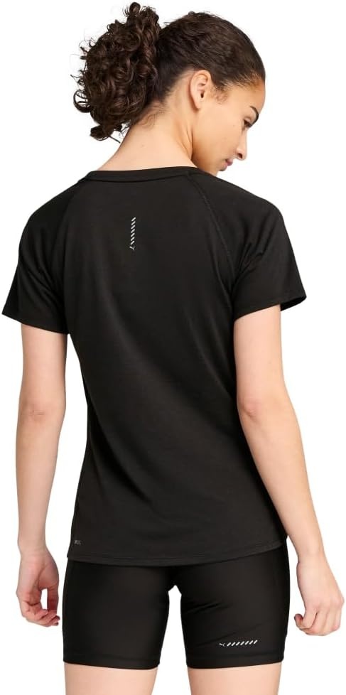 image:imagePUMA Womens Run Favorites Velocity Crew Neck Short Sleeve Athletic Running Casual Tops GreenBlack