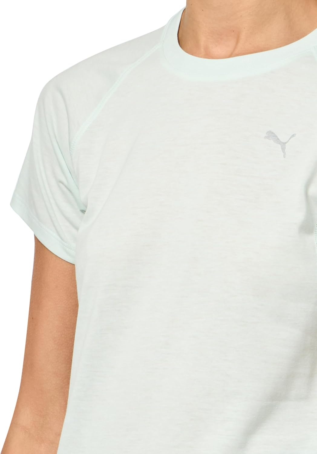 image:imagePUMA Womens Run Favorites Velocity Crew Neck Short Sleeve Athletic Running Casual Tops GreenPeaceful Blue