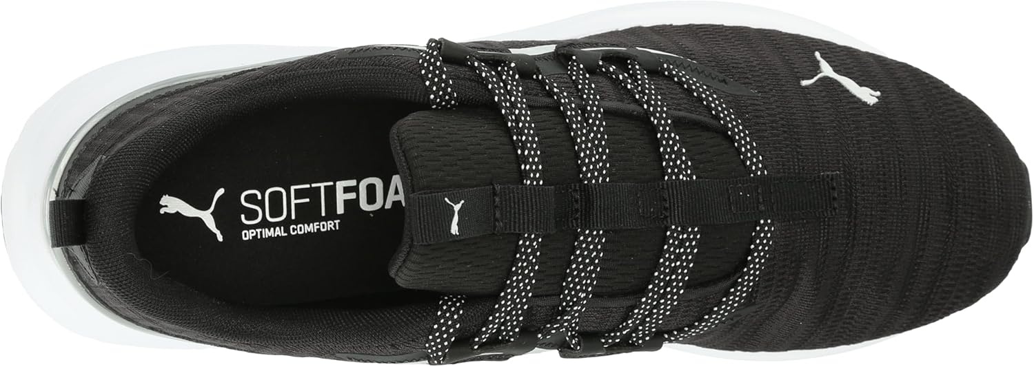 image:imagePUMA Womens Softride Harmony Lace Up Sneakers Shoes Casual BlackBlackWhite