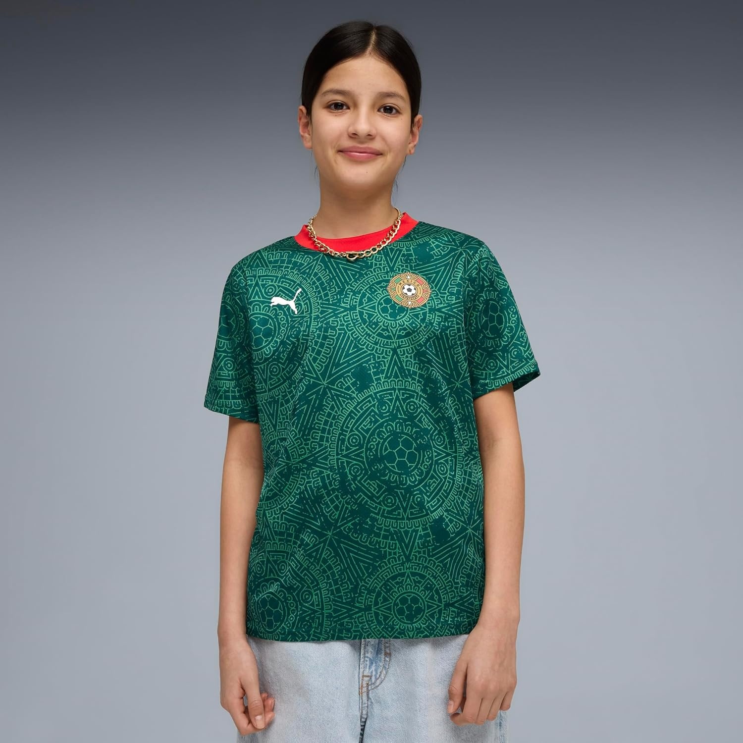 image:imagePuma Junior Fanpack JerseyVarsity Greenpuma White