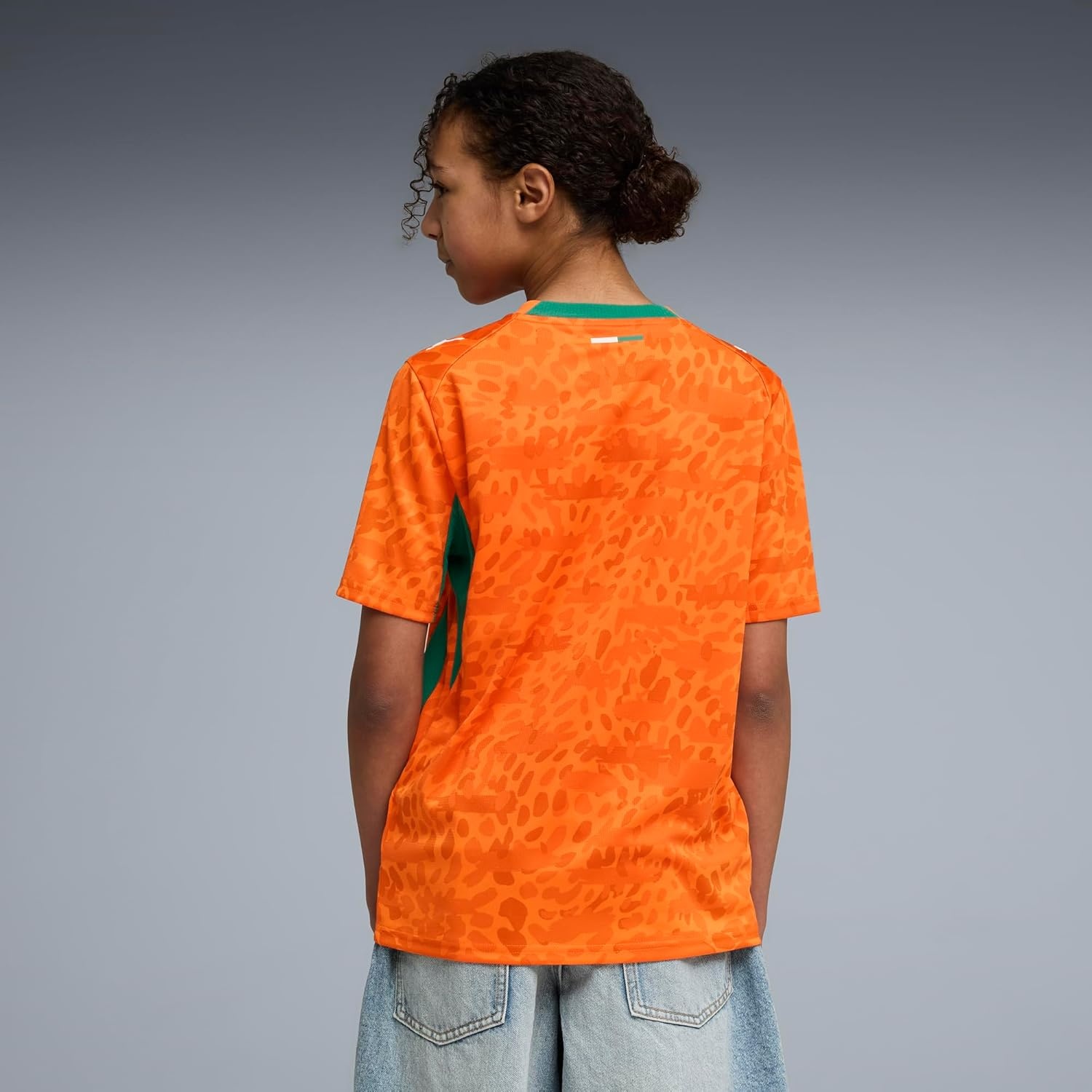 image:imagePuma Kids Kenya Ivory Coast Home Jersey ReplicaRickie Orangesport Green