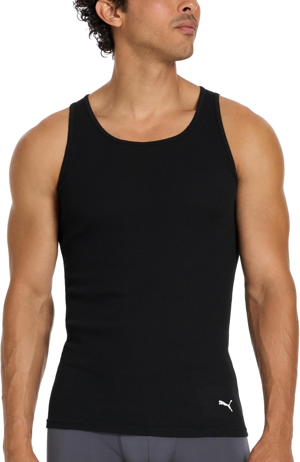 image:imagePuma Mens 5 Pack Cotton Rib Tank TopBlack
