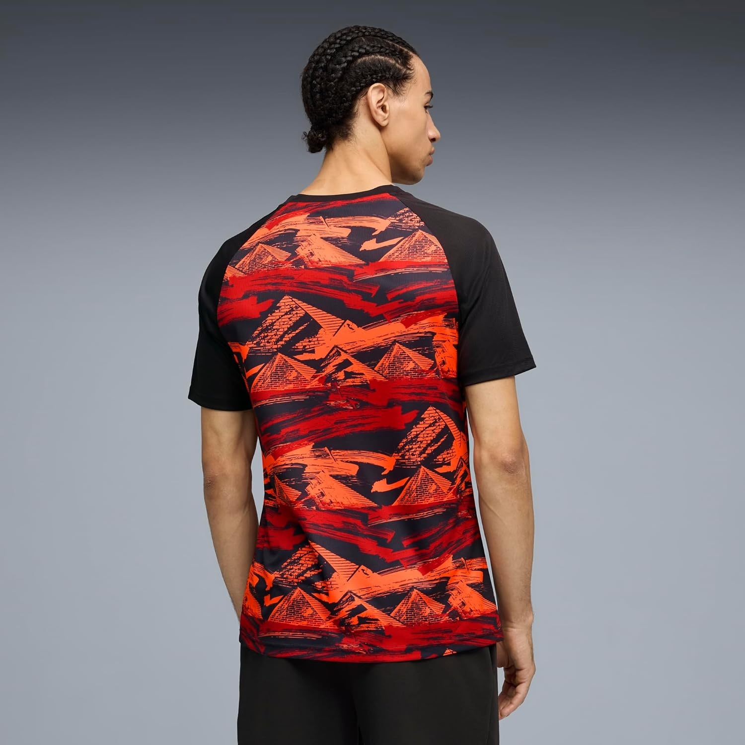 image:imagePuma Mens Egypt FA Warm Up JerseyPuma Blackpuma Red