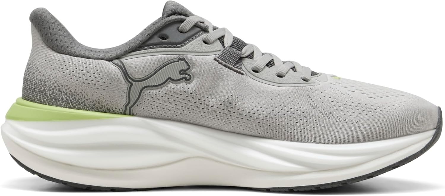 image:imagePuma Mens Electrify Nitro Running ShoesGray Echosunny Lime