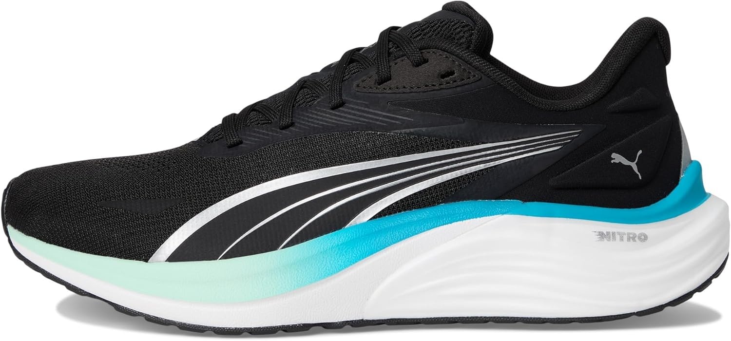 image:imagePuma Mens Electrify Nitro Running ShoesPuma Blackmint Meltspeed Blue
