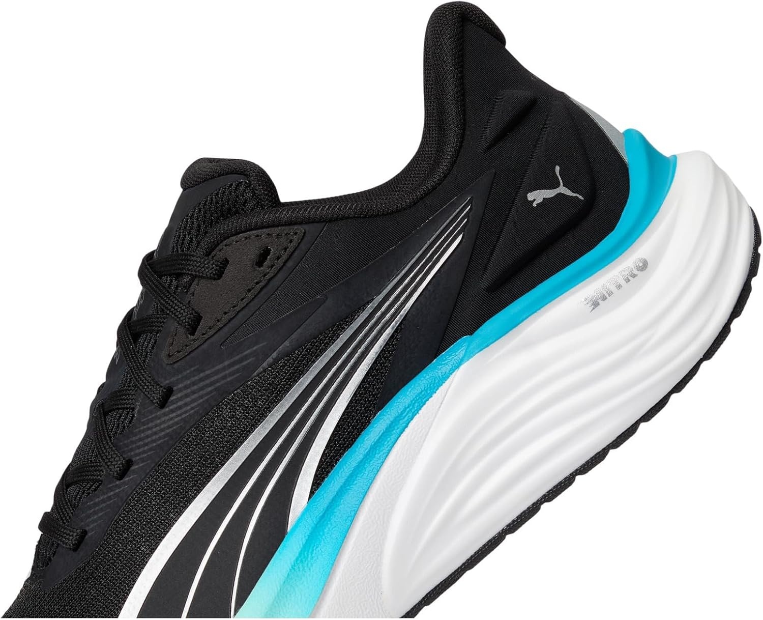 image:imagePuma Mens Electrify Nitro Running ShoesPuma Blackmint Meltspeed Blue
