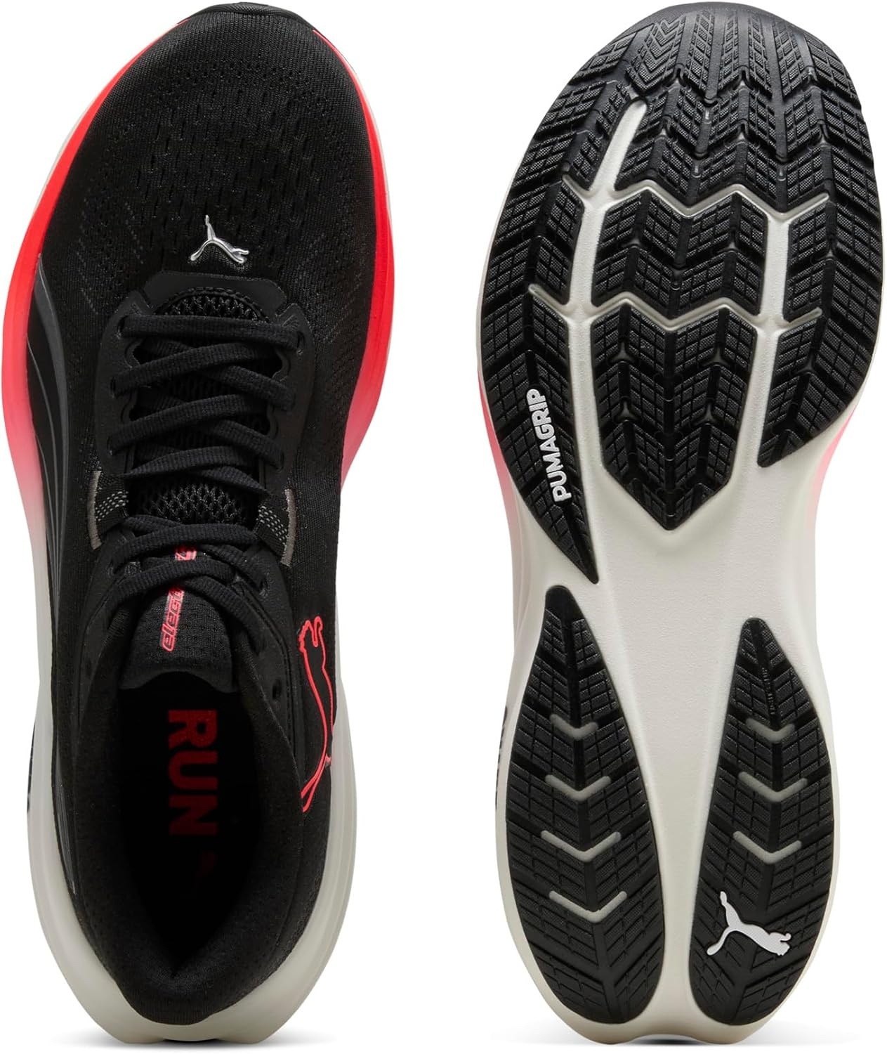 image:imagePuma Mens Electrify Nitro Running ShoesPuma Blackultra Redpuma White