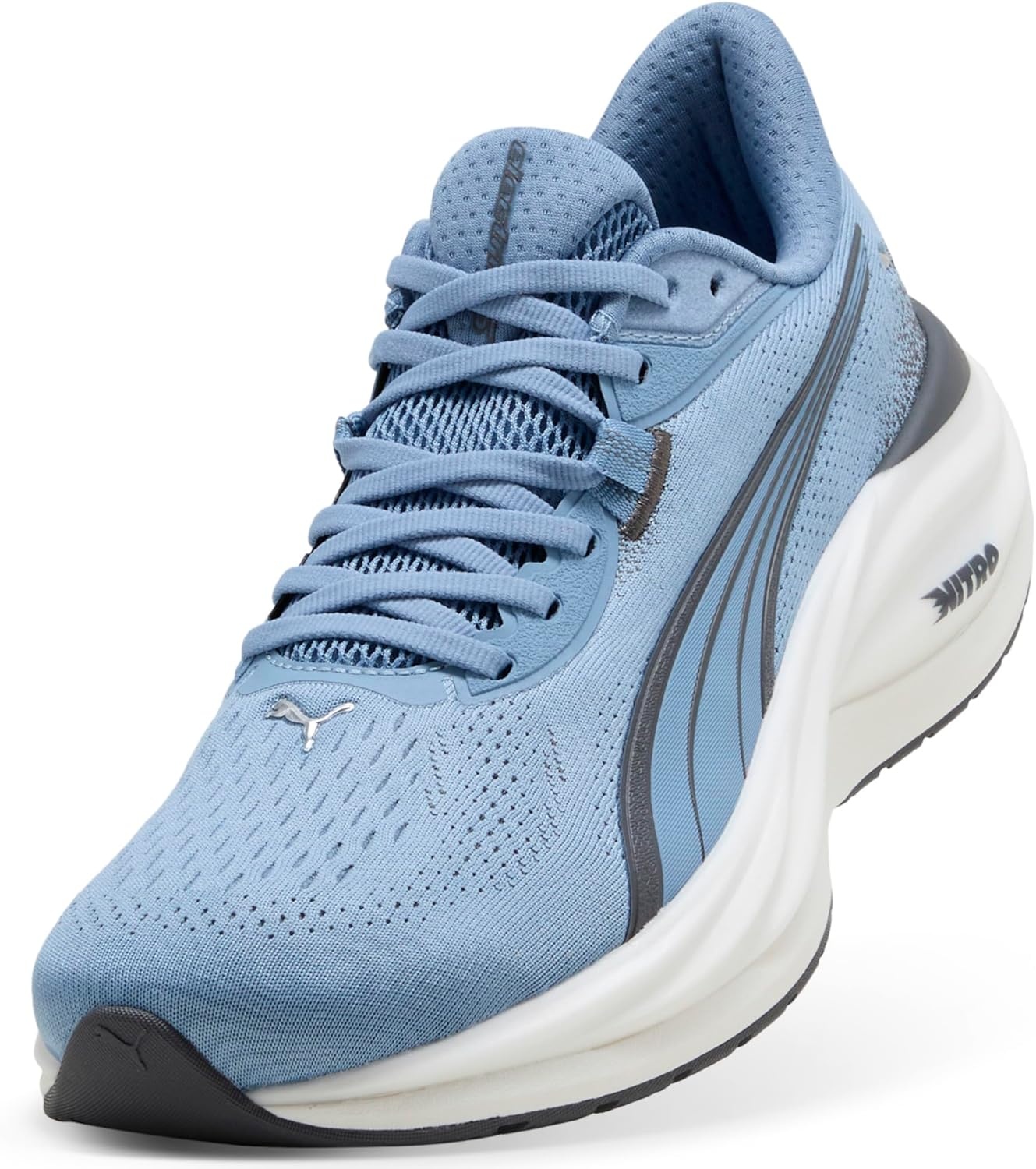 image:imagePuma Mens Electrify Nitro Running ShoesZen Bluemoody Gray