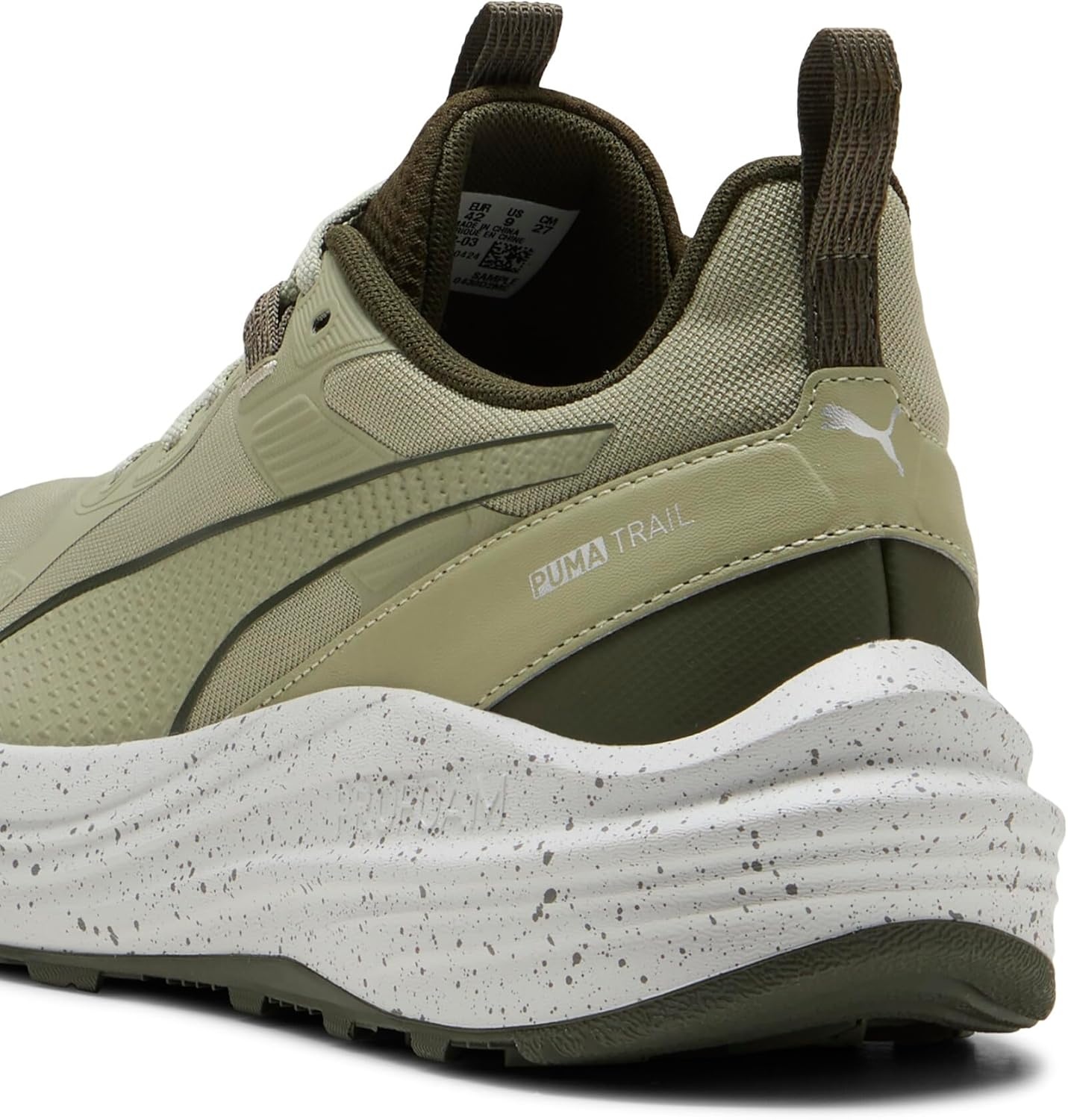 image:imagePuma Mens Flare Pro Trail Running ShoesDark Olivelux Armydesert Dust