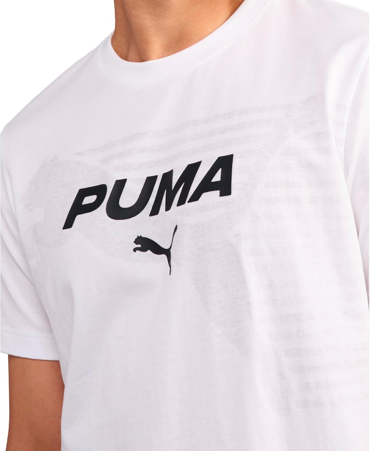 image:imagePuma Mens Graphic Reverse Logo TShirtPuma White