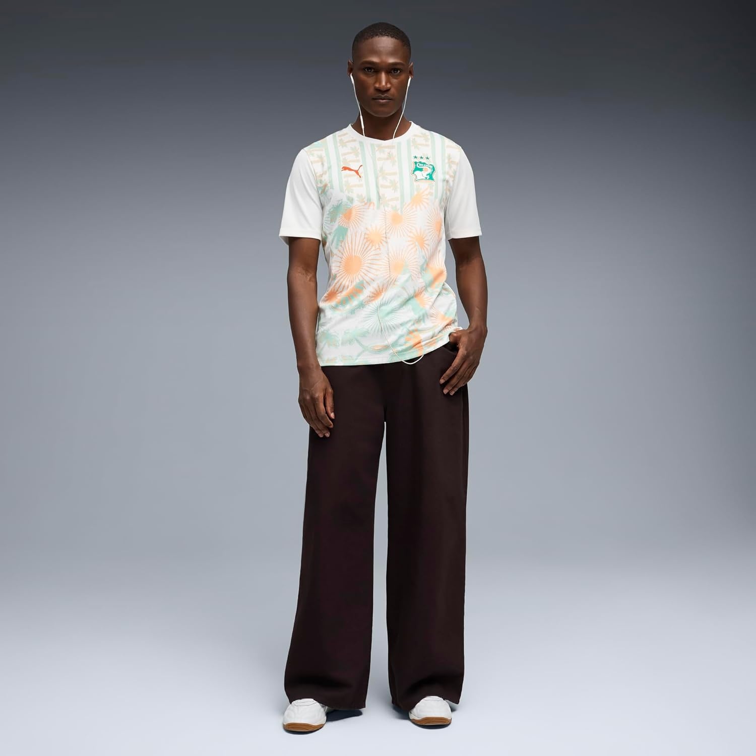 image:imagePuma Mens Kenya Ivory Coast Away Jersey ReplicaPuma Whitewarm Chestnut