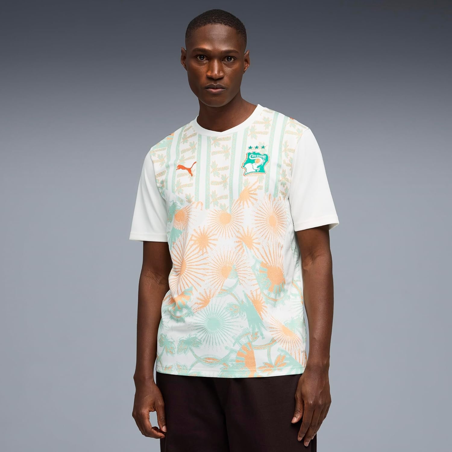 image:imagePuma Mens Kenya Ivory Coast Away Jersey ReplicaPuma Whitewarm Chestnut