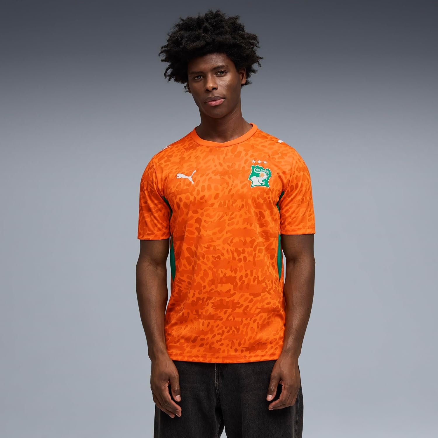 image:imagePuma Mens Kenya Ivory Coast Home Jersey ReplicaRickie Orangesport Green