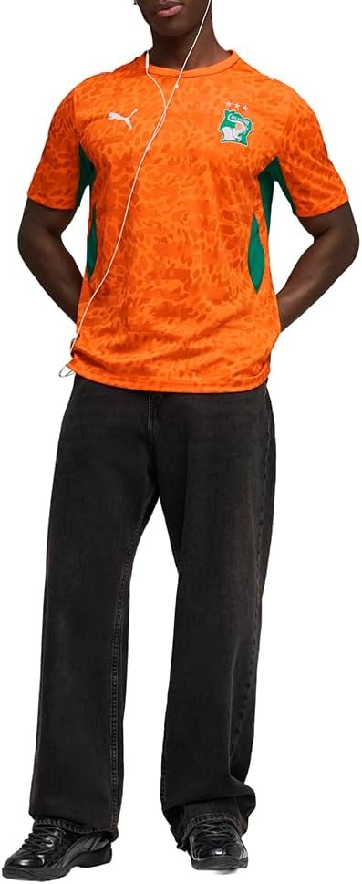 image:imagePuma Mens Kenya Ivory Coast Home Jersey ReplicaRickie Orangesport Green