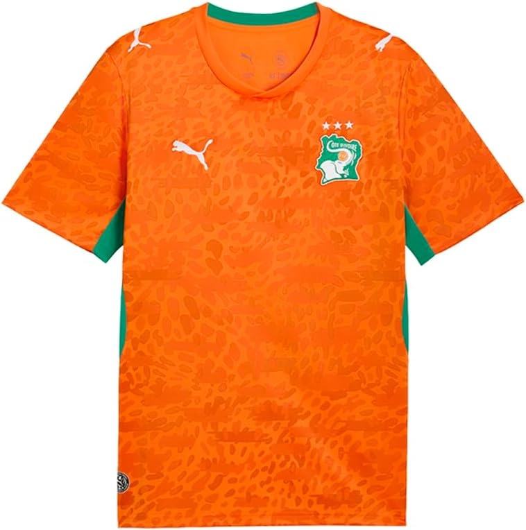 image:imagePuma Mens Kenya Ivory Coast Home Jersey ReplicaRickie Orangesport Green