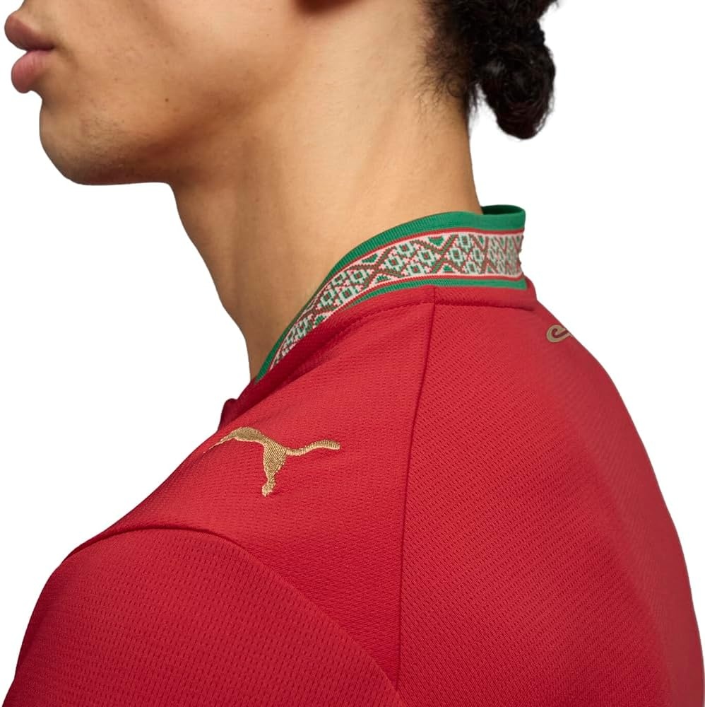 image:imagePuma Mens Morocco FA Home Jersey ReplicaFast Redvictory Gold