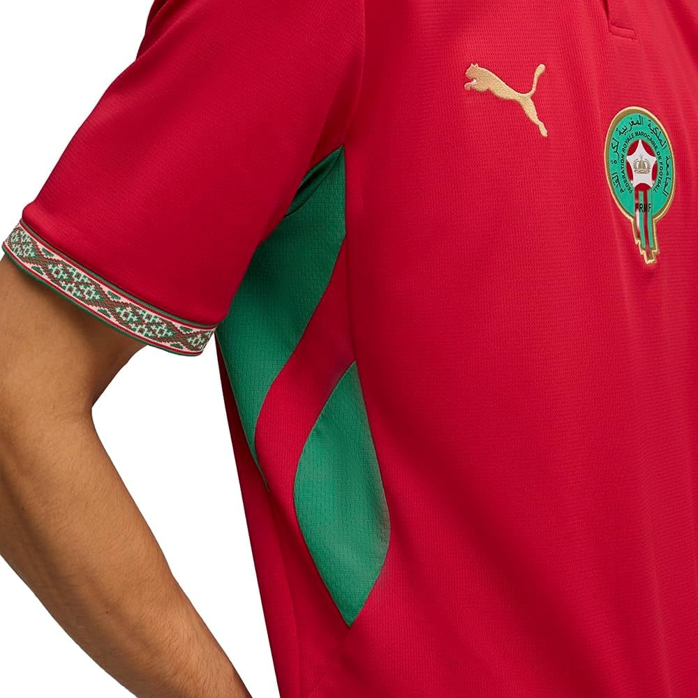 image:imagePuma Mens Morocco FA Home Jersey ReplicaFast Redvictory Gold