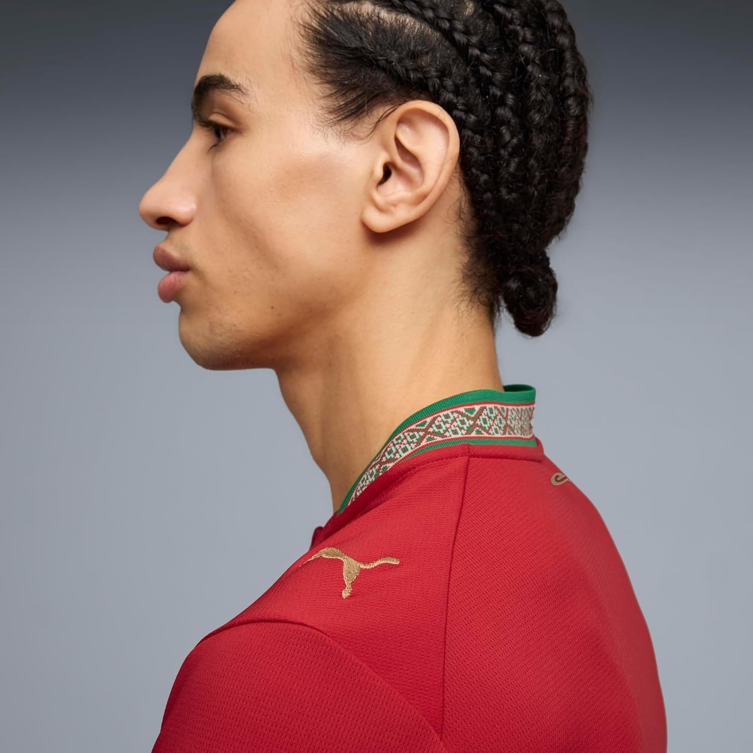 image:imagePuma Mens Morocco FA Home Jersey ReplicaFast Redvictory Gold