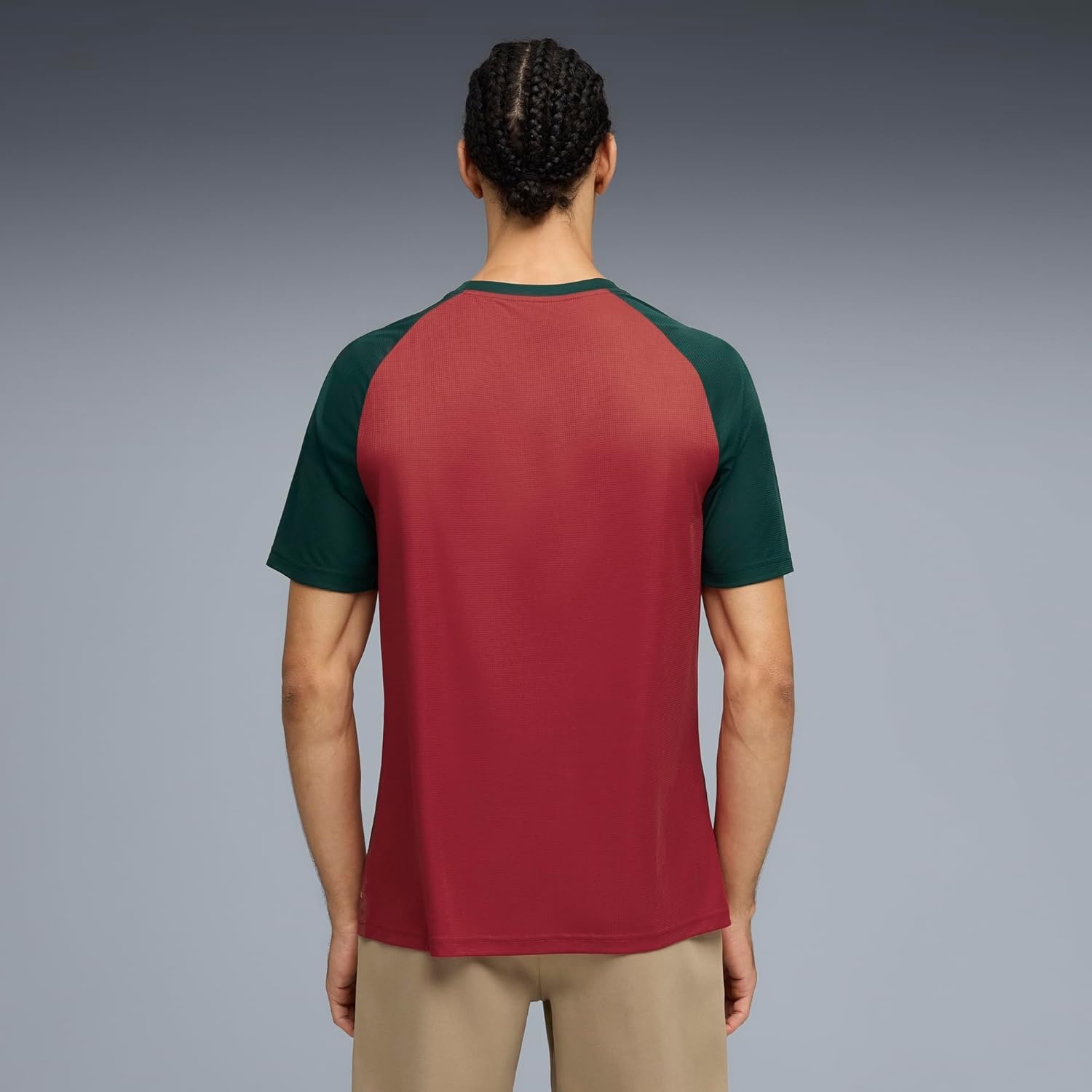 image:imagePuma Mens Morocco FA Warm Up JerseyDark Crimsondark Myrtle