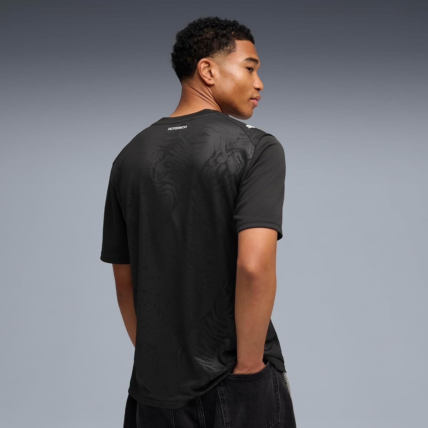 image:imagePuma Mens New Zealand Home Jersey ReplicaPuma Blackpuma Silver
