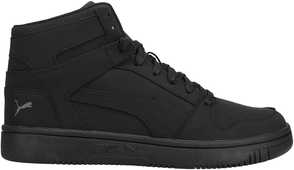 image:imagePuma Mens Puma Rebound Layup NubuckNubuck Puma Blackpuma Blackcastlerock