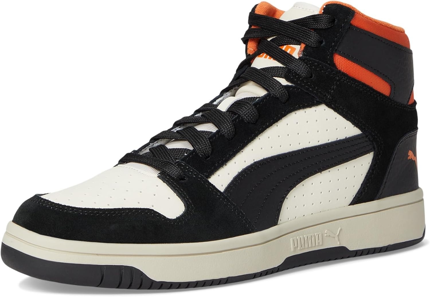 image:imagePuma Mens Rebound Layup Mid ShoesAlpine SnowPuma BlackMaple Syrup