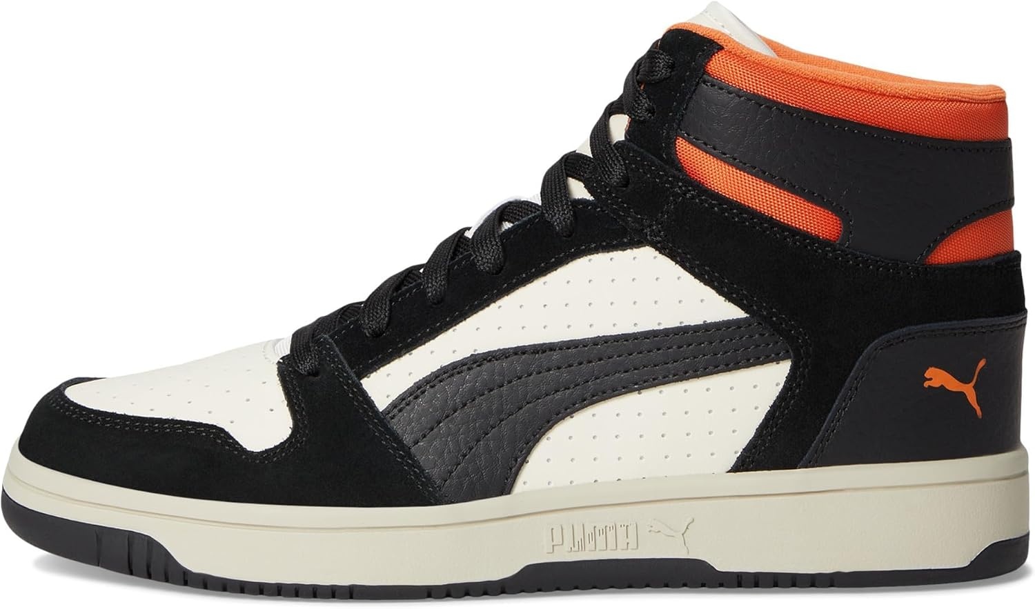 image:imagePuma Mens Rebound Layup Mid ShoesAlpine SnowPuma BlackMaple Syrup