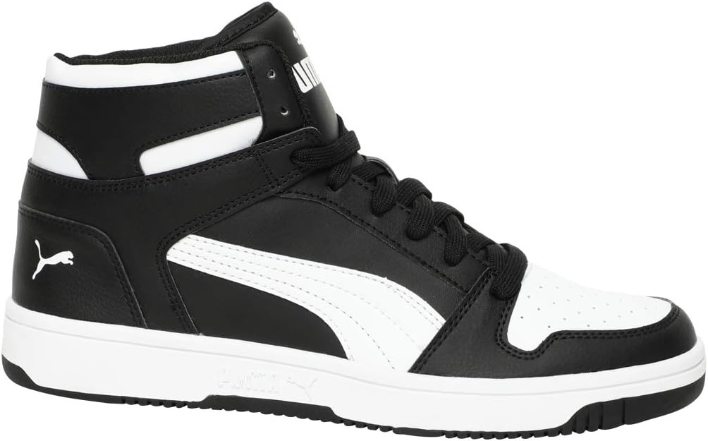 image:imagePuma Mens Rebound Layup Mid ShoesBlack Puma Blackpuma White 01