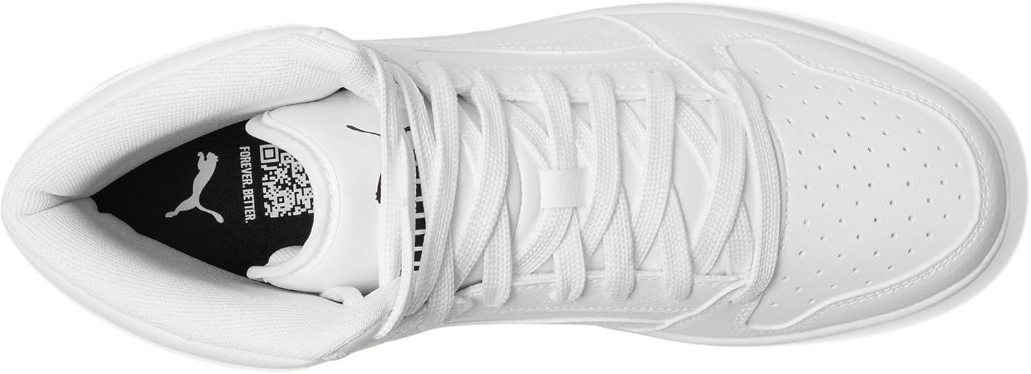 image:imagePuma Mens Rebound Layup Mid ShoesPuma WhitePuma WhitePuma Black