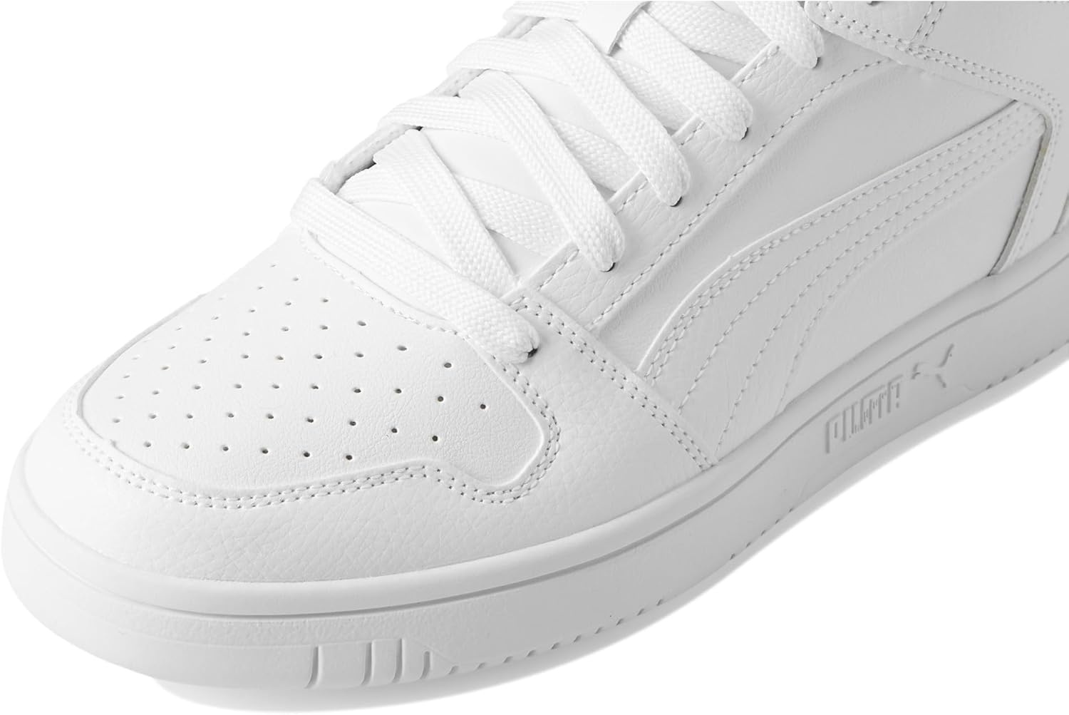 image:imagePuma Mens Rebound Layup Mid ShoesPuma WhitePuma WhitePuma Black