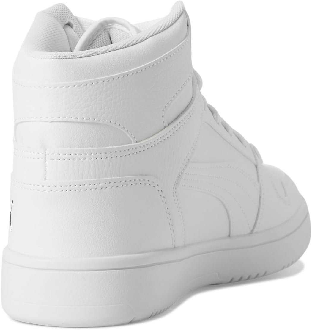 image:imagePuma Mens Rebound Layup Mid ShoesPuma WhitePuma WhitePuma Black