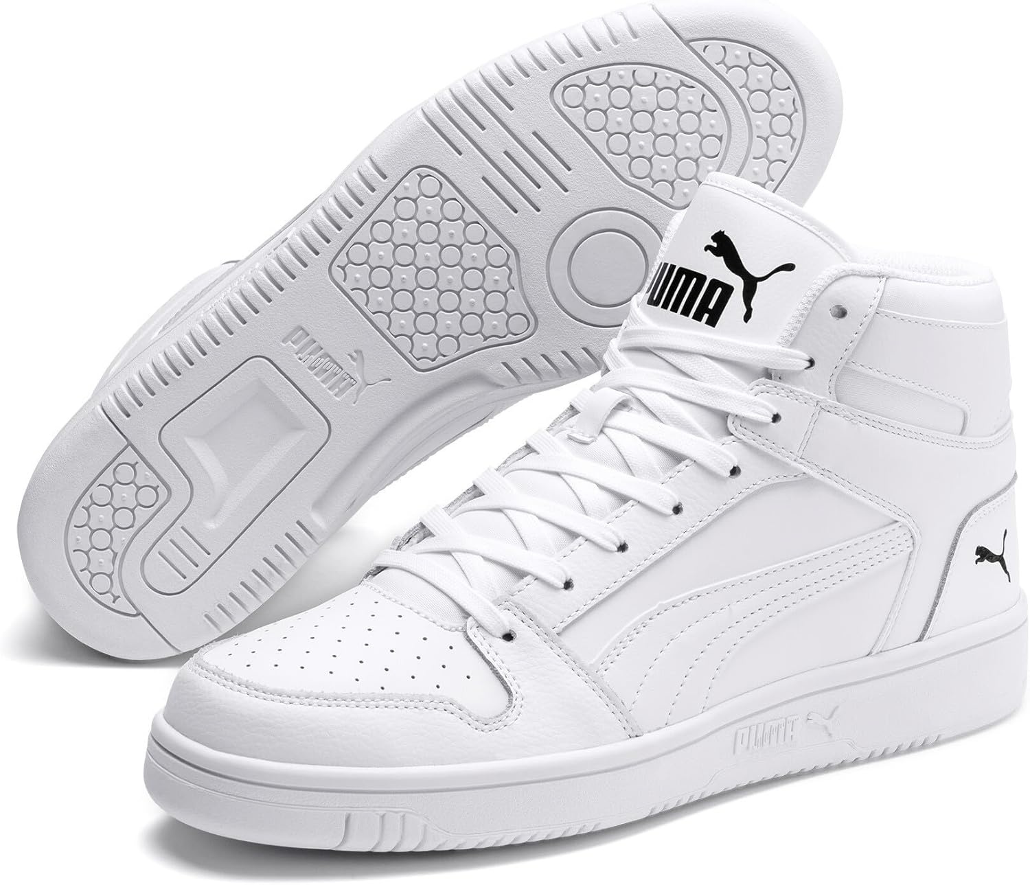image:imagePuma Mens Rebound Layup Mid ShoesWhite Puma Whitepuma Black 03