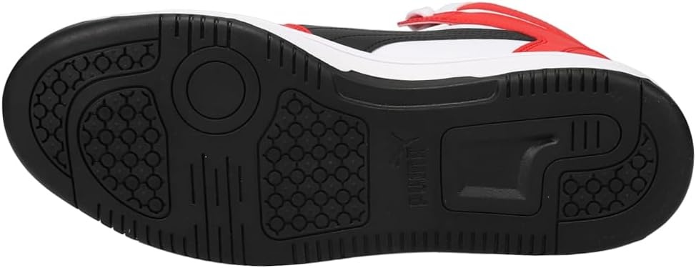 image:imagePuma Mens Rebound Layup Mid ShoesWhiteblackhigh Risk Red