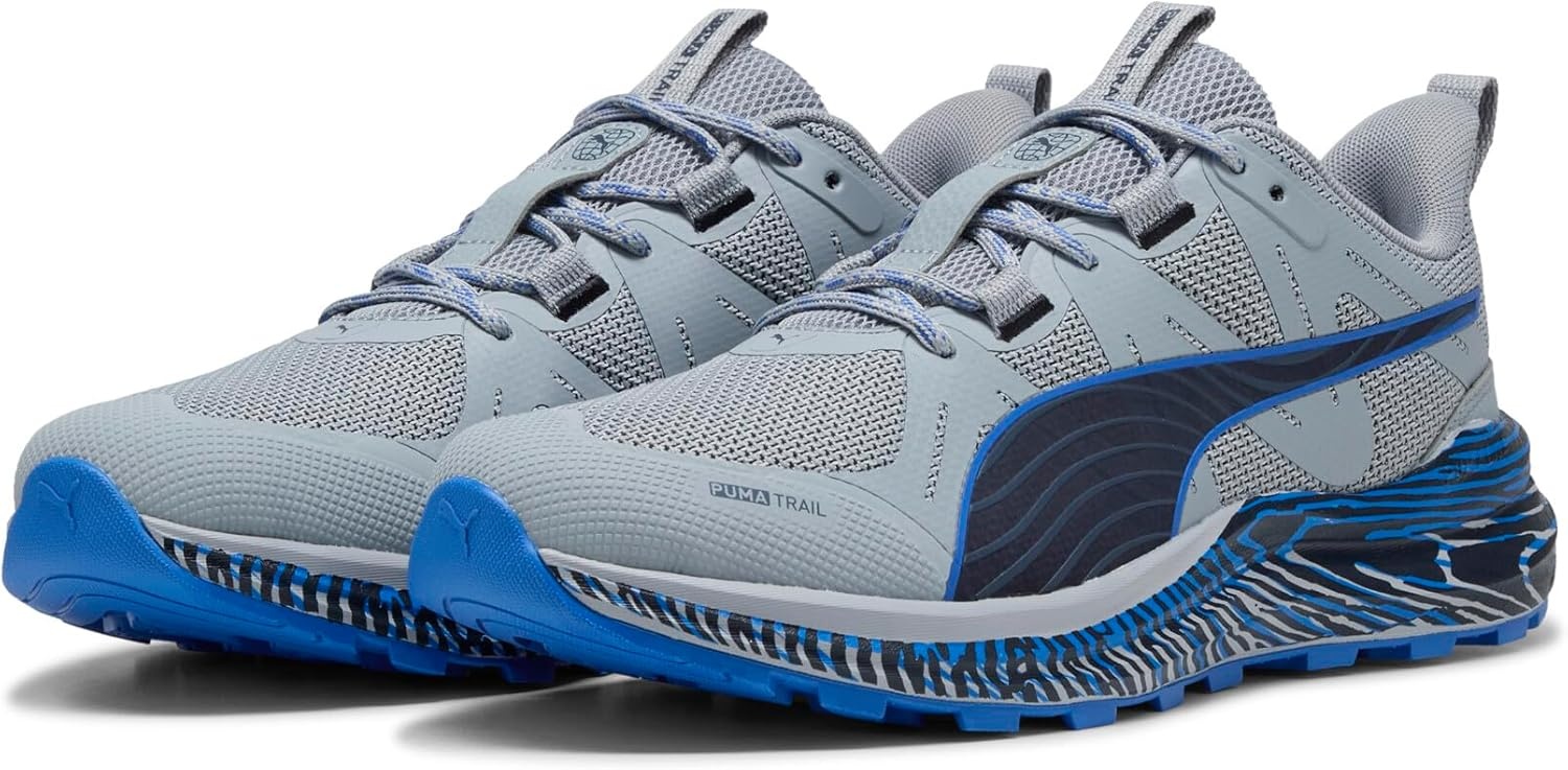 image:imagePuma Mens Reflect Lite TrailSneakerCool Mid Grayvivid Blue