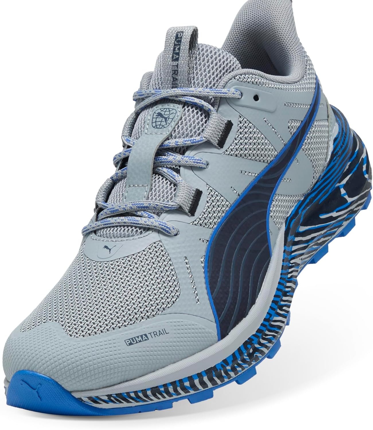 image:imagePuma Mens Reflect Lite TrailSneakerCool Mid Grayvivid Blue