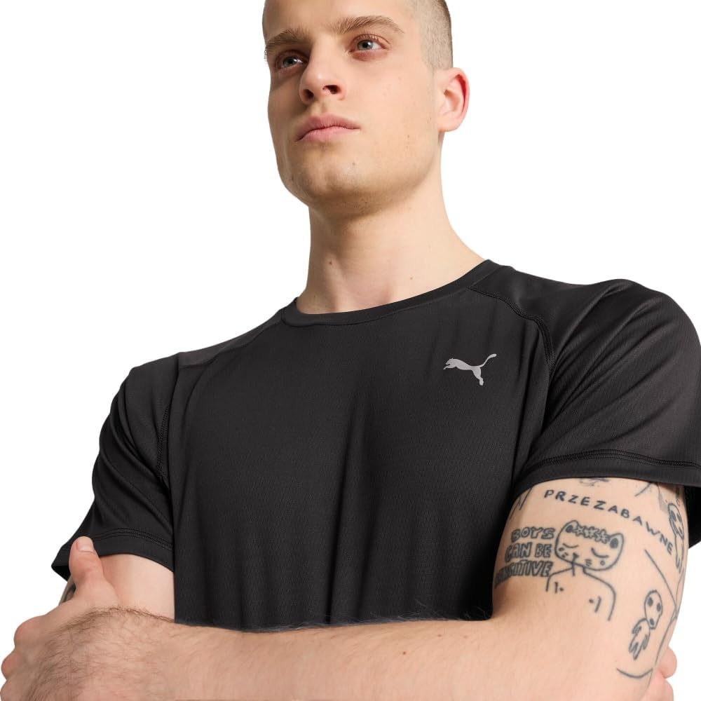 image:imagePuma Mens Run Favorite TShirtPuma Black Ss25