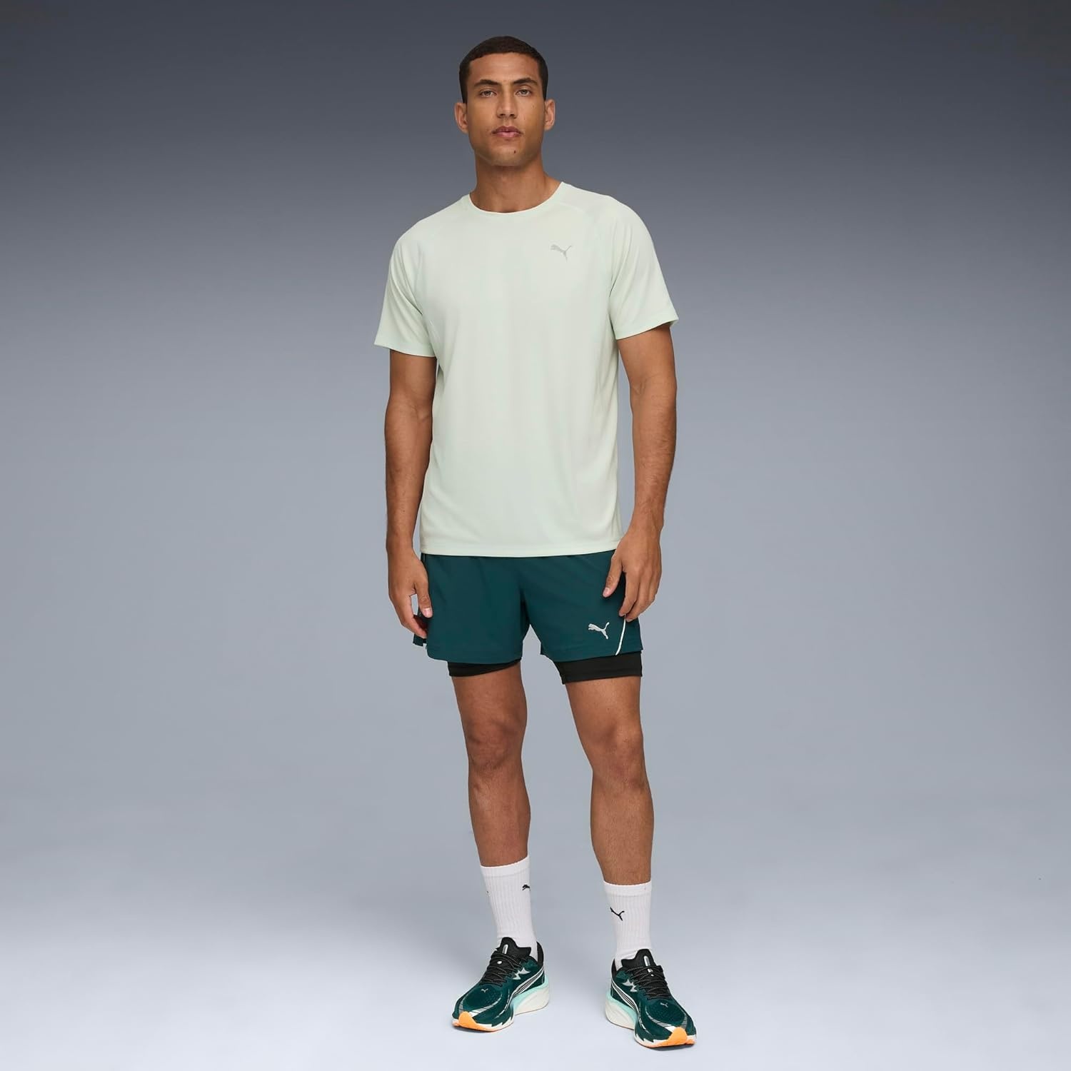 image:imagePuma Mens Run Favorite TShirtSage Frost