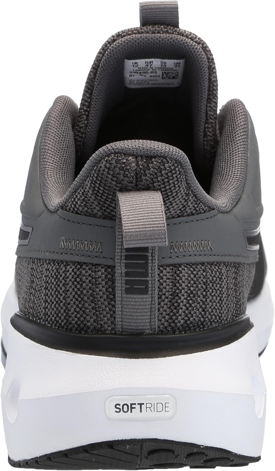 image:imagePuma Mens Softride CarsonKnitcool Dark Graypuma Black