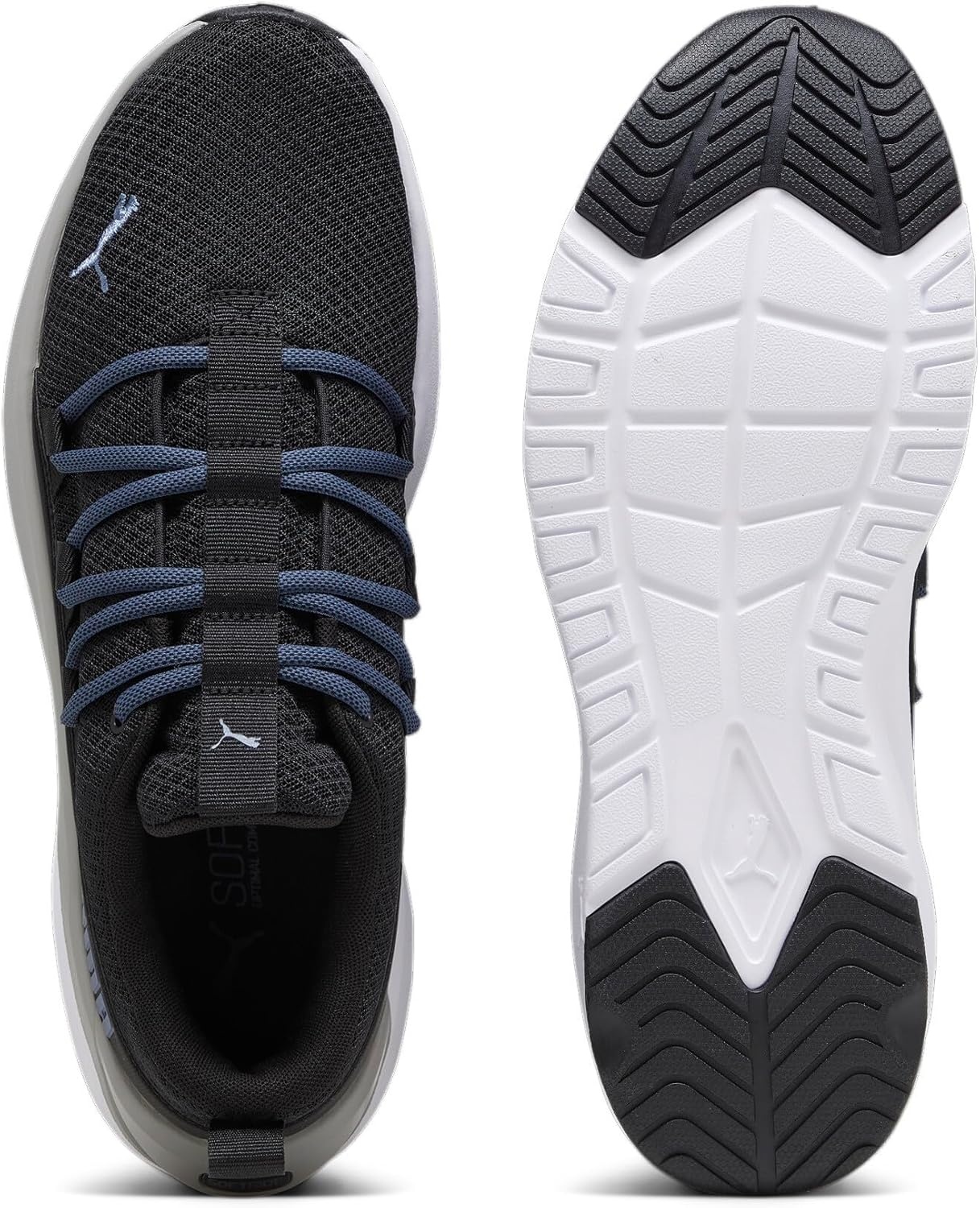 image:imagePuma Mens Softride One4all Cross TrainerBlackinky Bluewhiteconcrete Gray