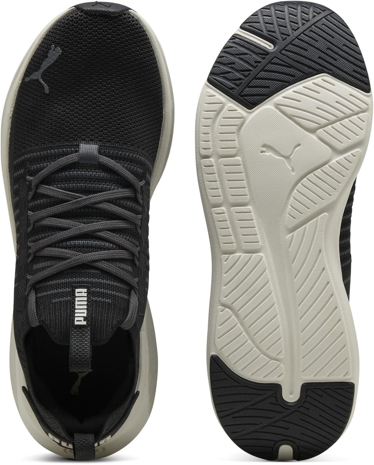 image:imagePuma Mens Softride Symmetry Fuzion Running Shoes25 AutumnWinter Color Puma Black Dusky Gray Vapor Gray 10