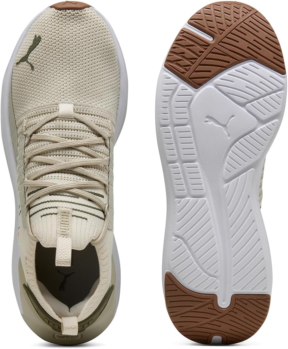 image:imagePuma Mens Softride Symmetry Fuzion Running Shoes25 Spring Summer Color Desert DustAlpine SnowPuma Olive 01