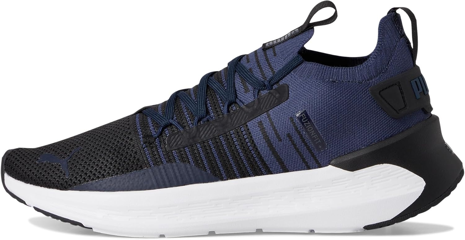 image:imagePuma Mens Softride Symmetry Fuzion Running ShoesBlackclub Navywhite Ah25