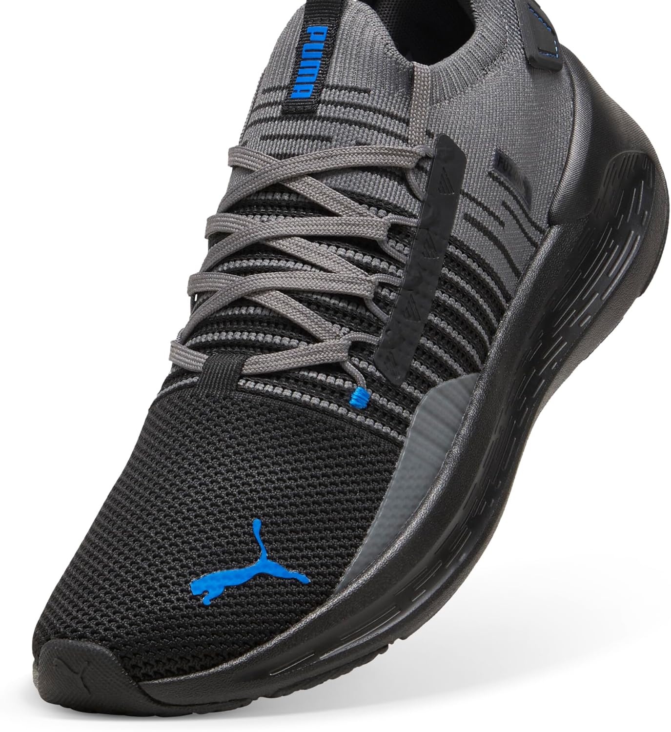 image:imagePuma Mens Softride Symmetry Fuzion Running ShoesBlackcool Dark Grayteam Royal